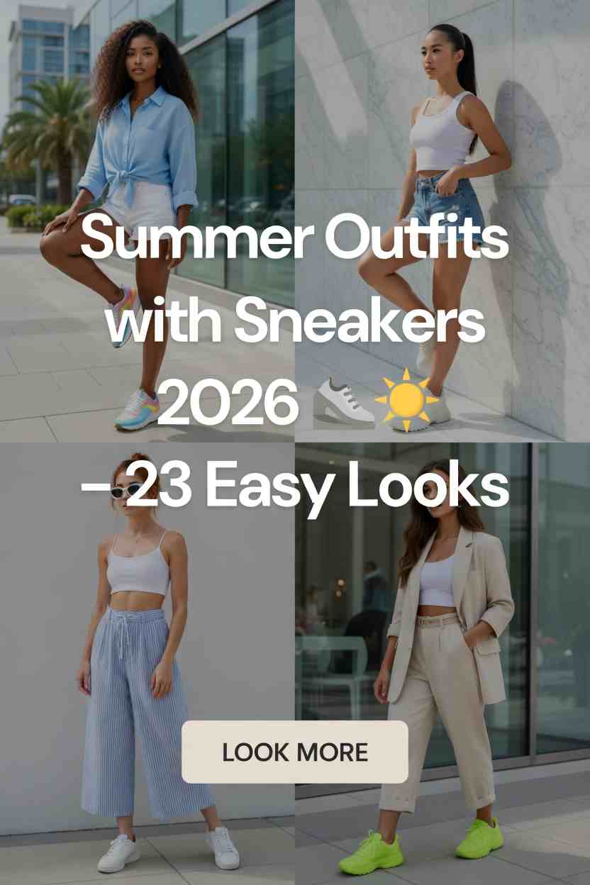 Women's Summer Sneaker Looks 2026 – 23 Chic Ideas