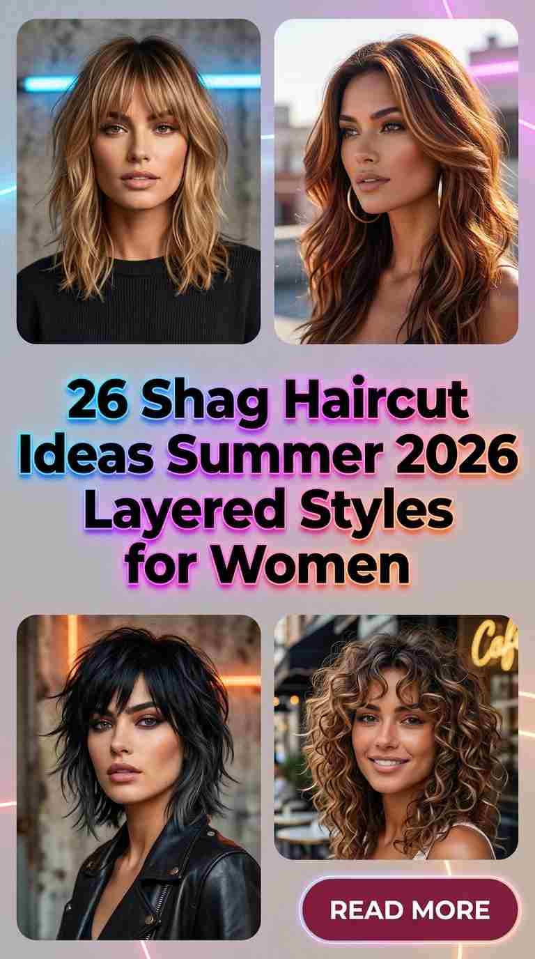 Soft Summer Shag Haircuts 2026 for Women – 26 Fresh Layered Ideas