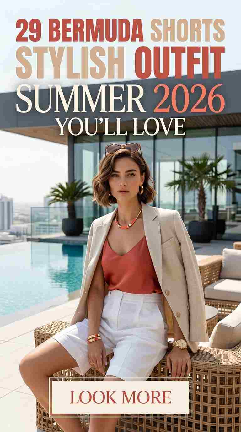 What to Wear with Bermuda Shorts Summer 2026 – 29 Stylish Outfit Ideas You'll Love