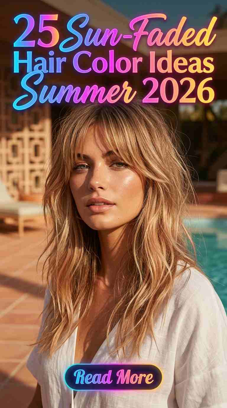 Lived-In Summer Sun-Faded Hair Color for Women 2026 – 25 Beachy Color Ideas
