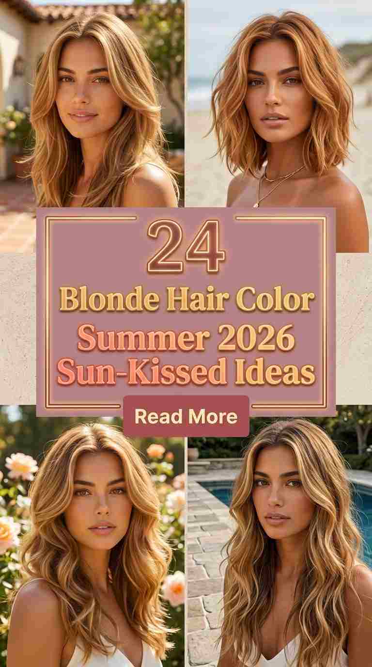 Warm Summer Blonde Hair Color for Women 2026 – 24 Brightening Color Ideas