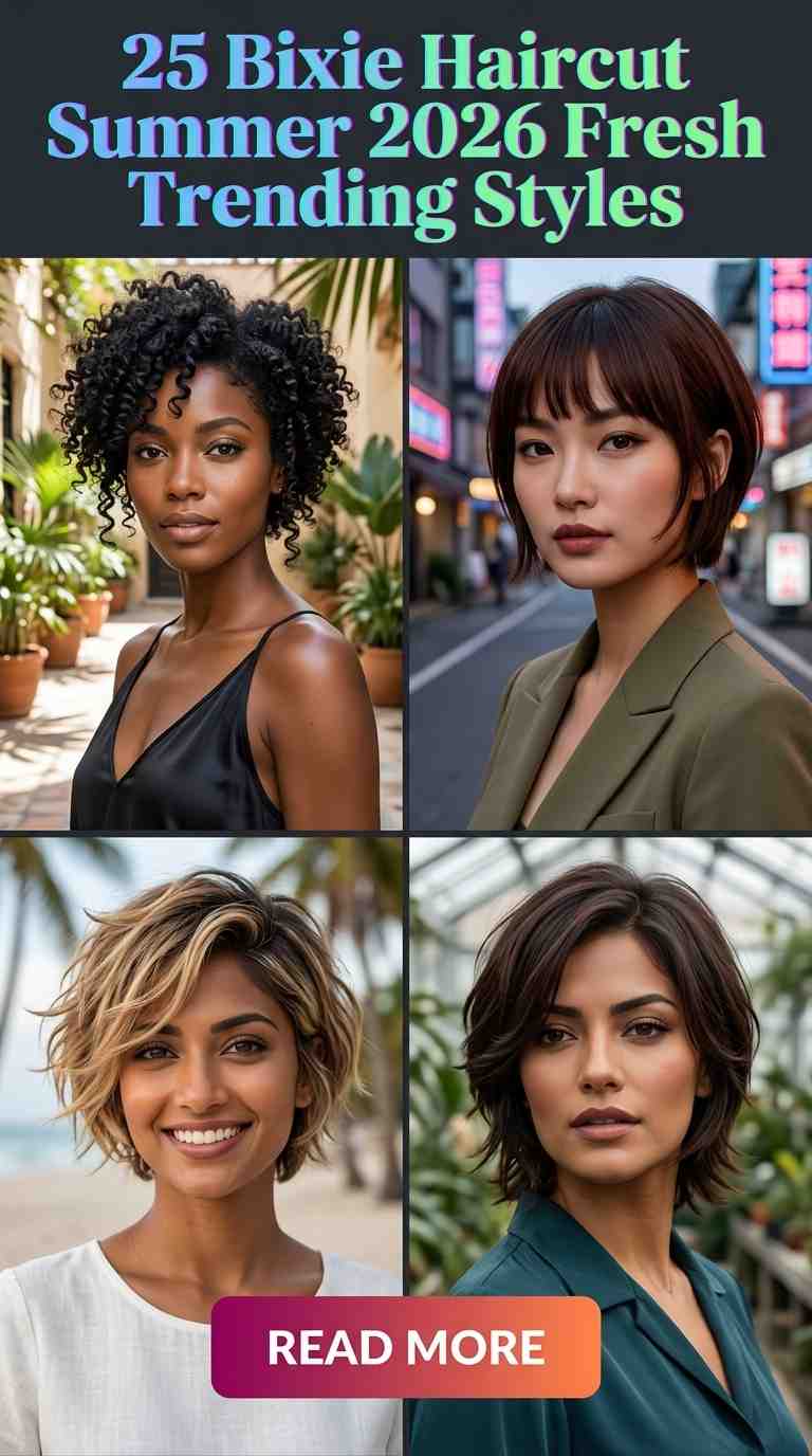 Chic Summer Bixie Haircuts 2026 for Women – 25 Fresh Trending Styles