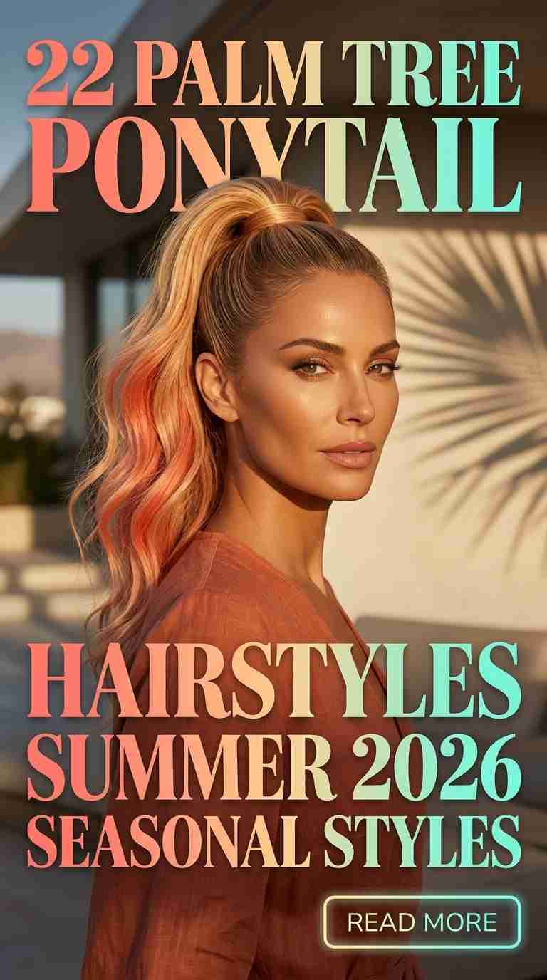 Fresh Summer Palm Tree Ponytail for Women 2026 – 22 Stunning Seasonal Styles