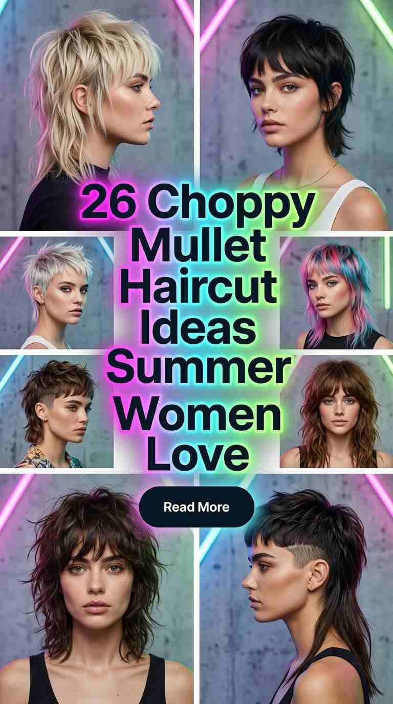 Choppy Summer Modern Mullet Haircuts for Women 2026 – 26 Fresh Trendy Styles