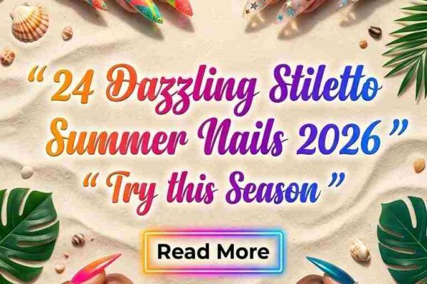 24 Dazzling Stiletto Summer Nails for Women 2026 Bold & Glam Looks to Try