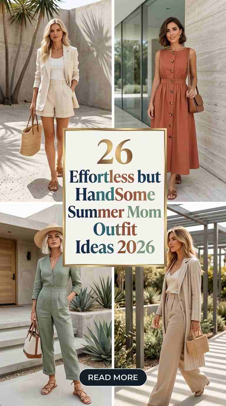 Effortless Mom Outfits for Summer 2026 – 26 Stylish & Comfy Looks