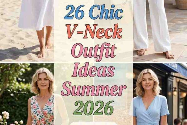 Chic Summer V-Neck Outfits for Women 2026 – 26 Looks You'll Love