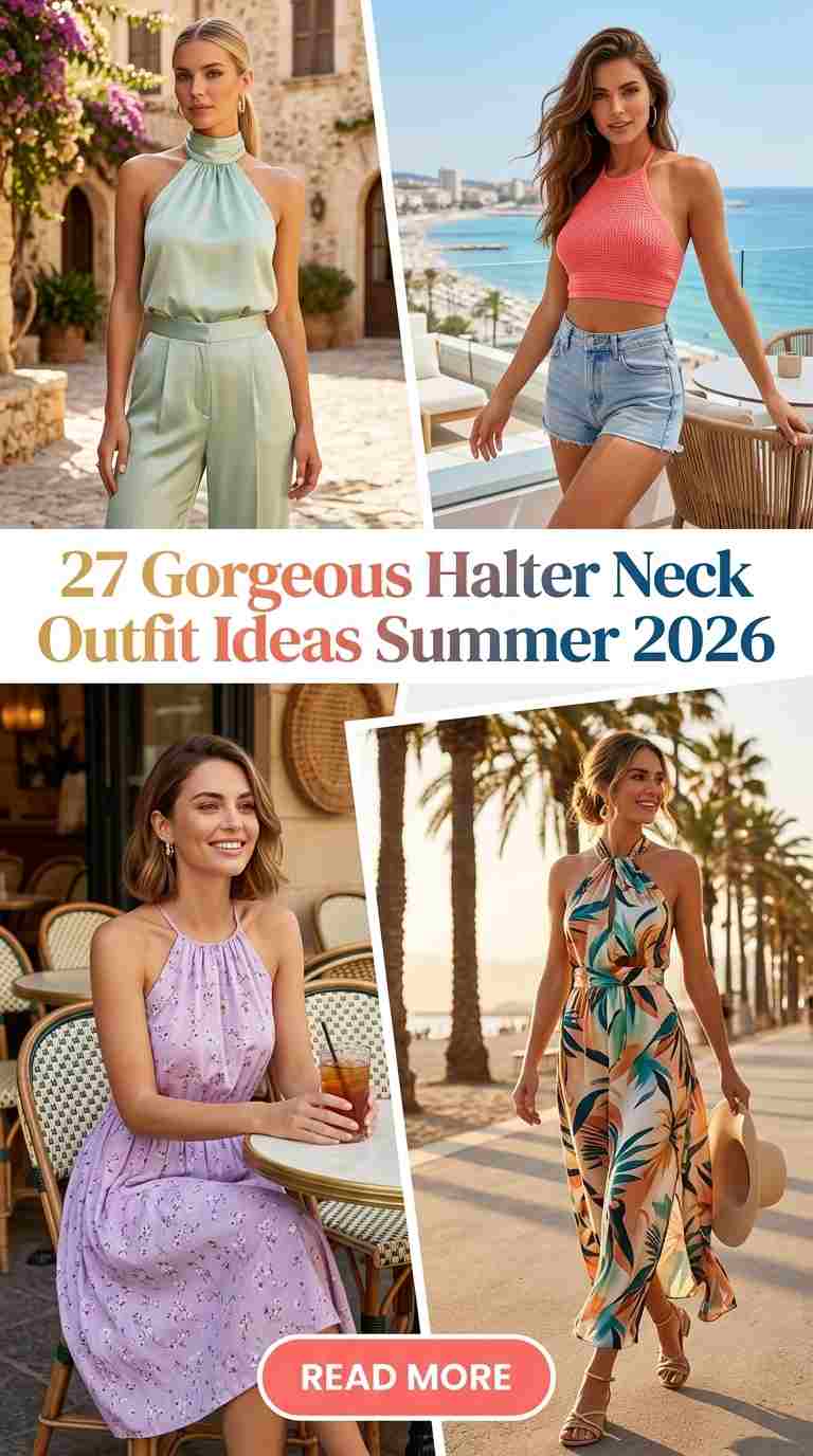 Gorgeous Summer Halter Neck Outfits for Women 2026 – 27 Looks You'll Love
