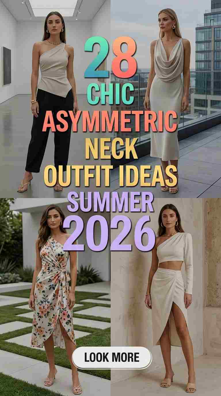 Chic Summer Asymmetric Neck Outfits for Women 2026 – 28 Looks You'll Love