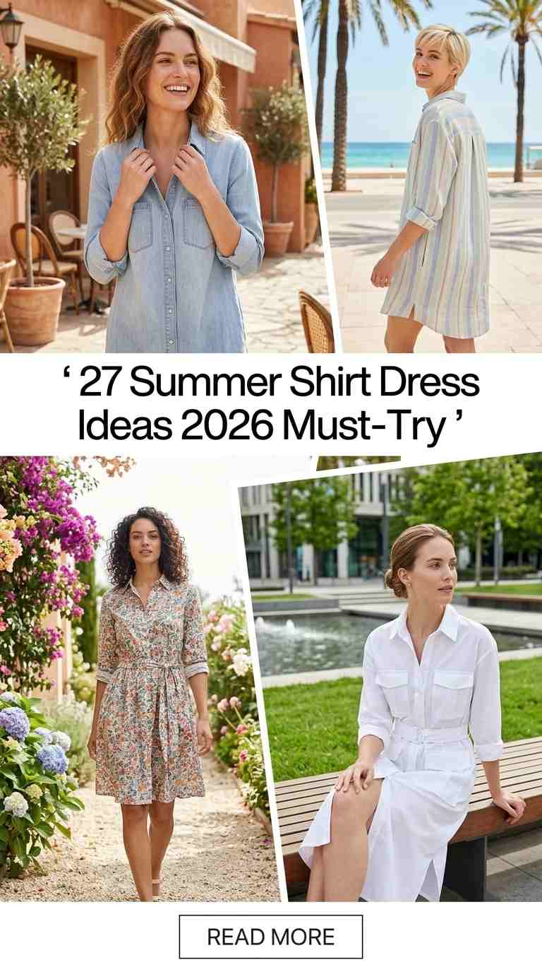Must-Have Summer Shirt Dresses for Women 2026 – 27 Chic Looks