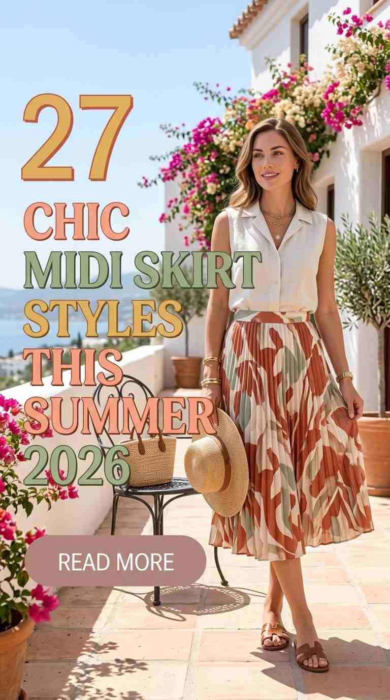 Chic Summer Midi Skirt Outfits for Women 2026 – 27 Looks You'll Love