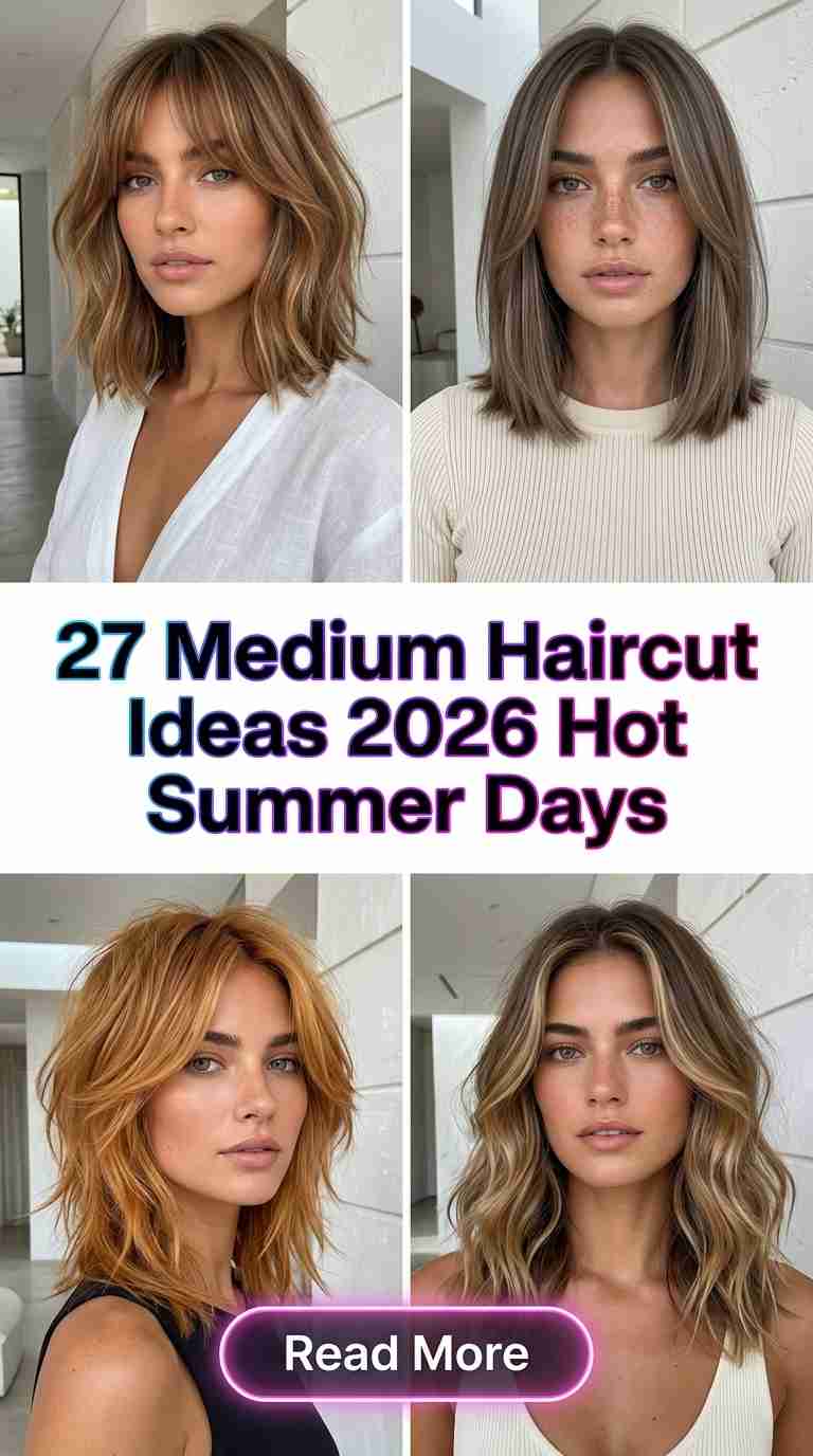 Cute Summer Medium Haircuts for Women 2026 – 27 Fresh Styles for the Season