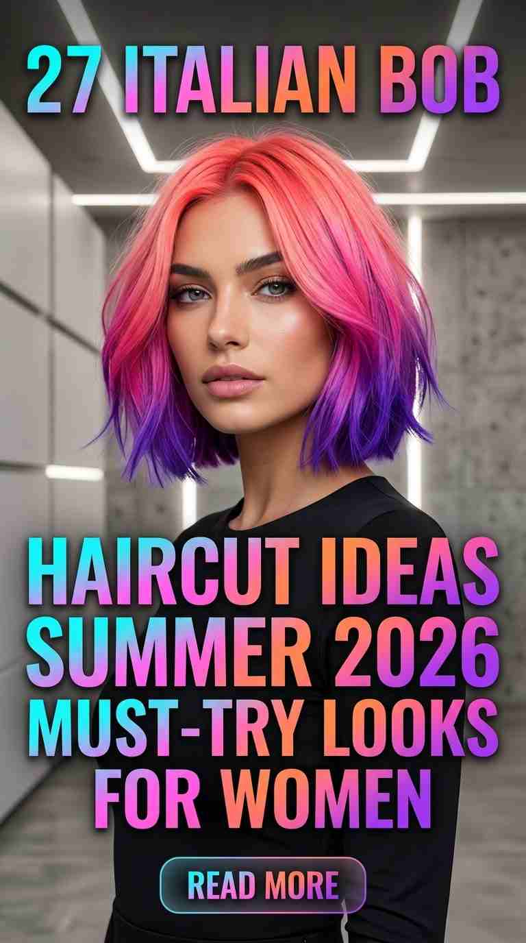 Soft Summer Italian Bob Haircuts for Women 2026 – 27 Chic Elegant Styles