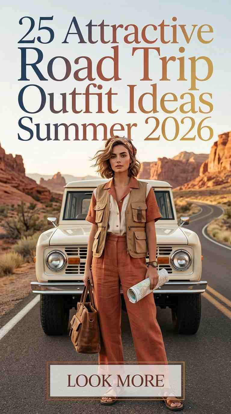 Chic Summer Road Trip Outfits for Women 2026 – 25 Looks You'll Love