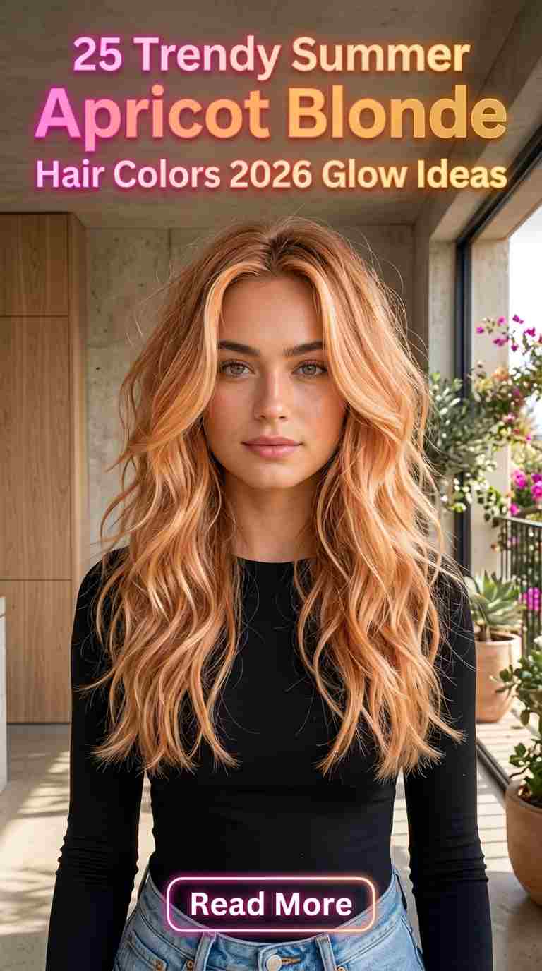25 Trendy Summer Apricot Blonde Hair Colors for Women 2026 – Fresh & Warm Glow Ideas