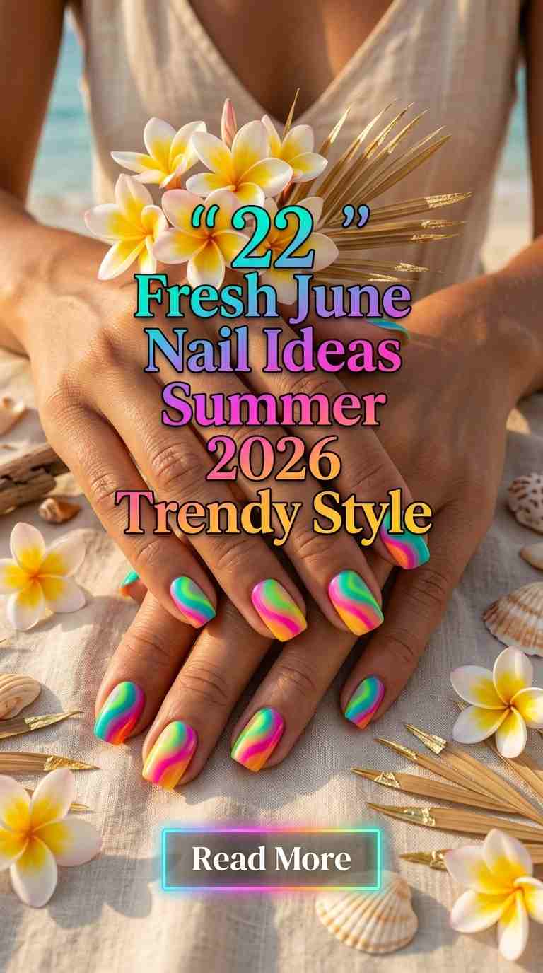 22 Fresh June Nail Ideas for Women Summer 2026 Trendy Manicure Designs