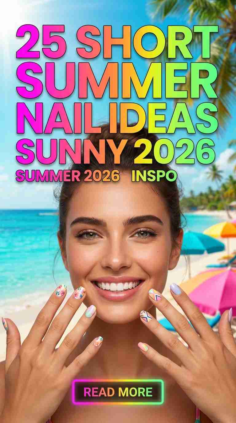 25 Short Summer Nail Ideas for Women 2026 Must-Try Manicures for Sunny Days
