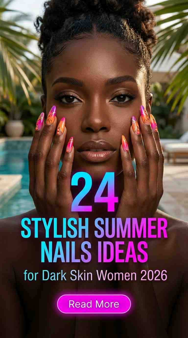24 Stunning Summer Nails for Dark Skin Women 2026 Radiant Manicure Ideas