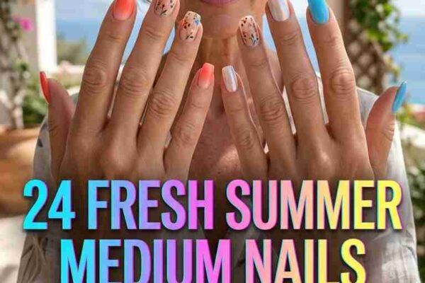 24 Fresh Summer Medium Nails for Women Over 50 2026 Elegant Style Upgrade Ideas