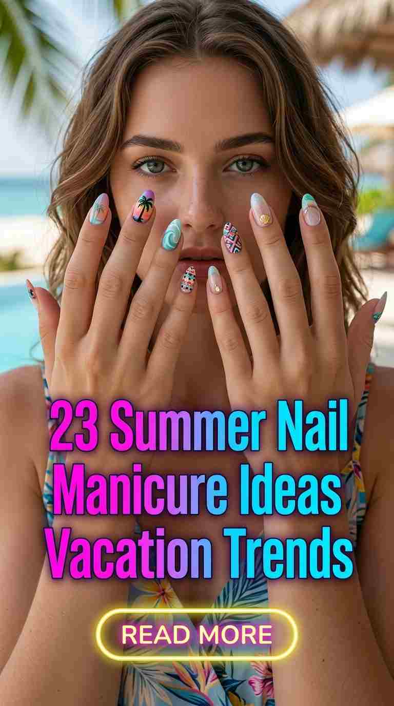 23 Summer Nail Manicure Ideas for Women 2026 Fresh Vacation Trends