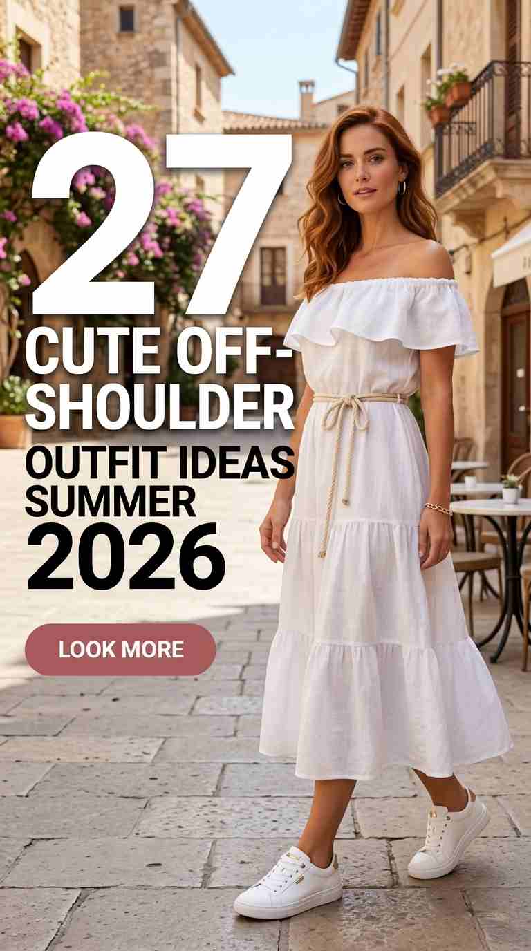 Elegant Summer Off-Shoulder Outfits for Women 2026 – 27 Chic Looks