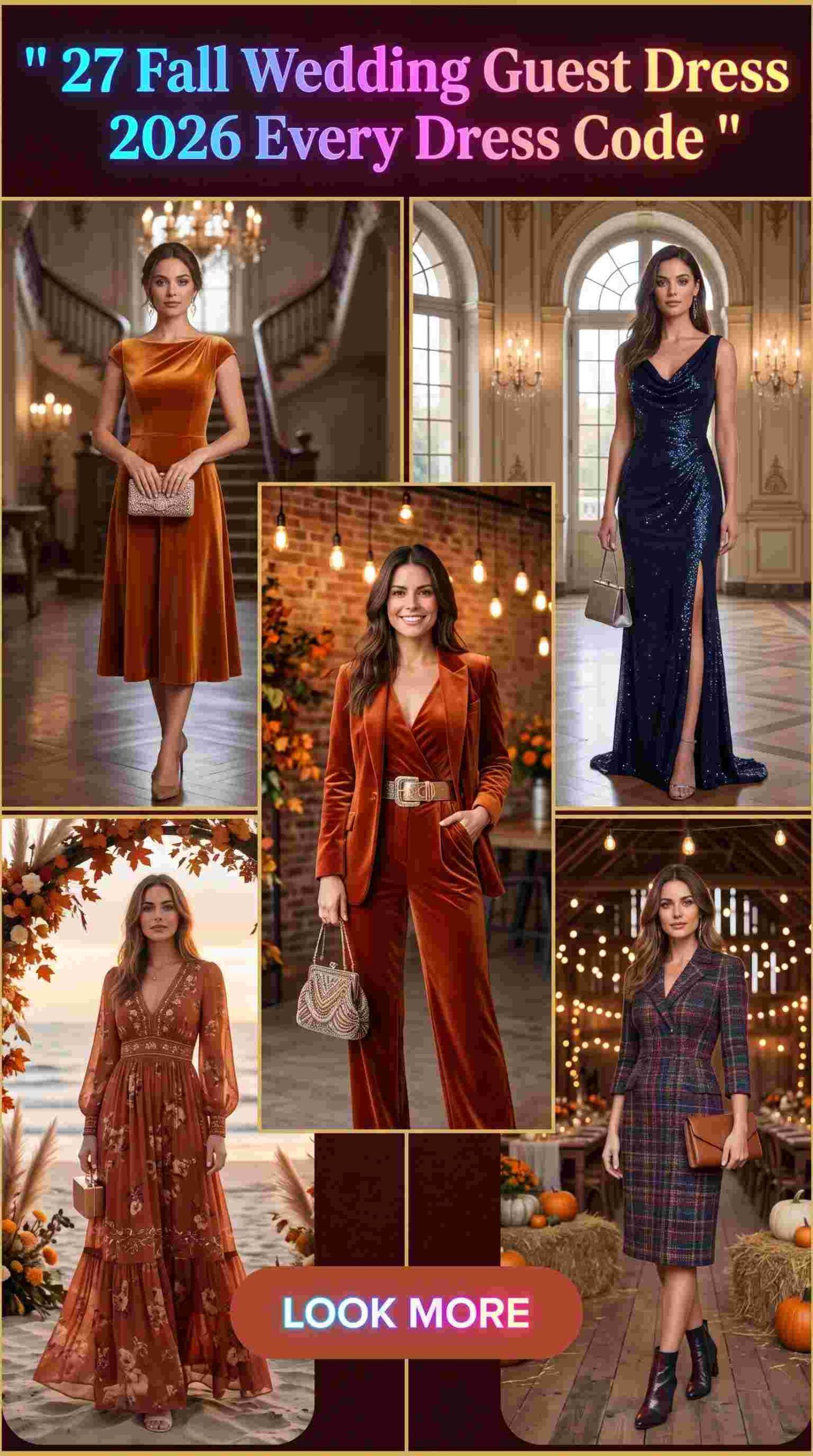 27 Fall Wedding Guest Dress Ideas for Women 2026 Elegant Looks for Every Dress Code