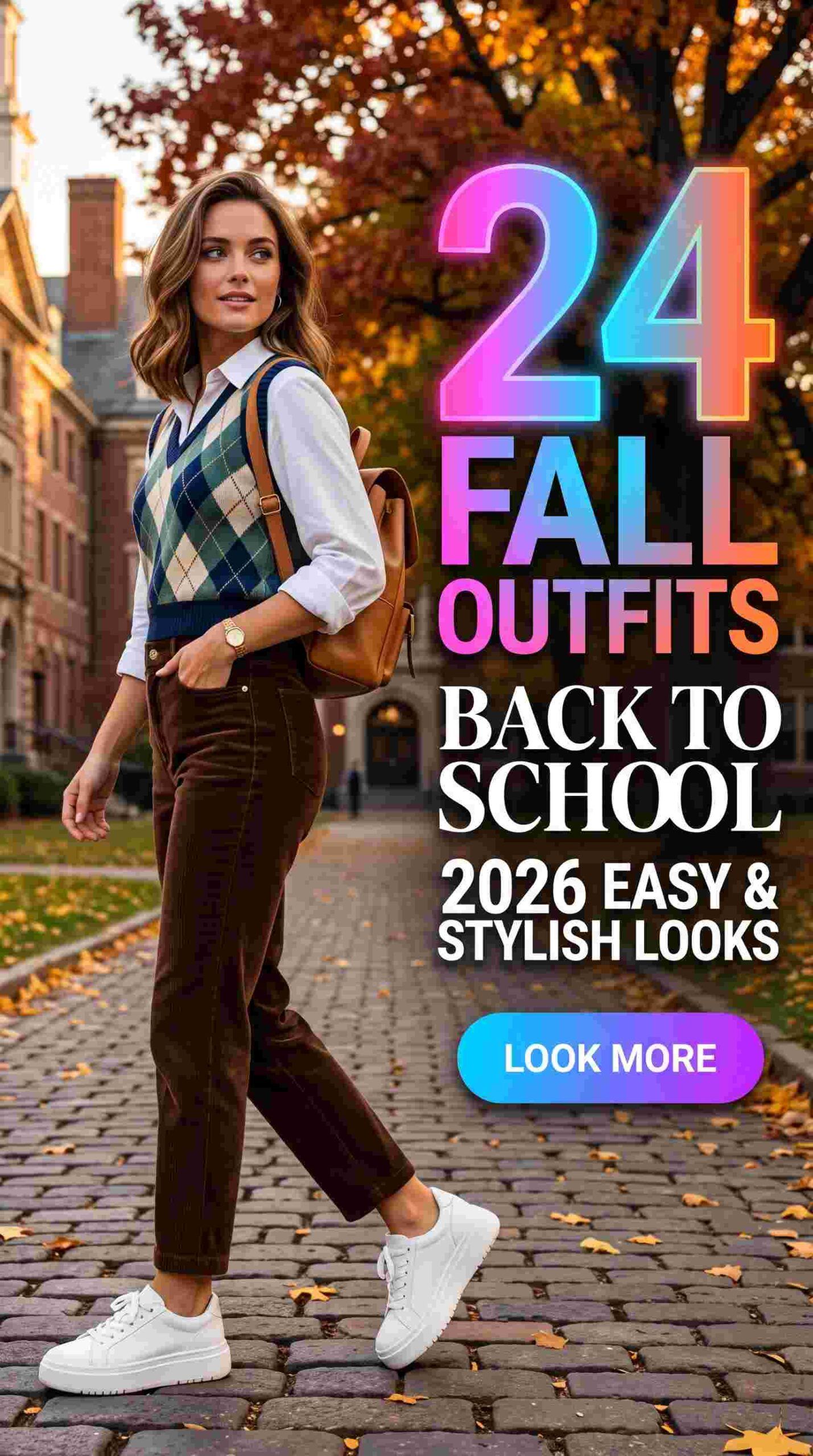 24 Fall Back to School Outfits for Women 2026 Easy & Stylish Looks