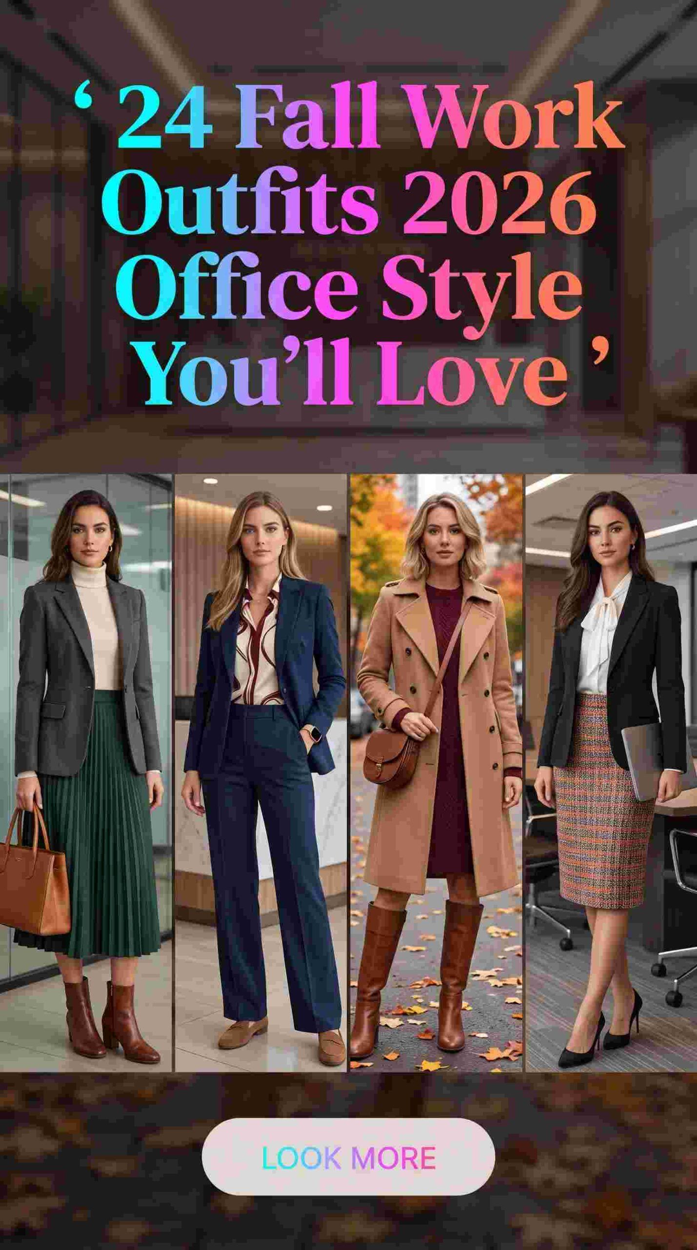 24 Fall Work Outfits for Women 2026 Effortless Office Style You'll Love