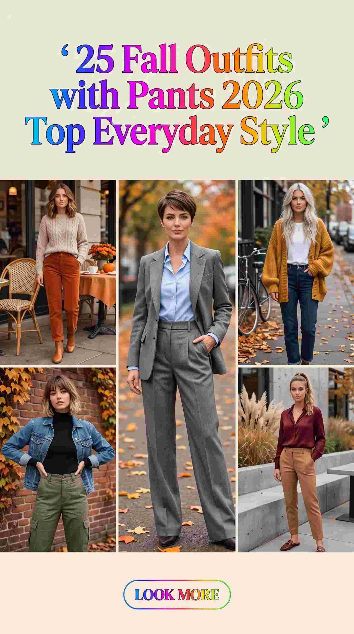 25 Fall Outfits with Pants for Women 2026 Effortlessly Chic Everyday Style
