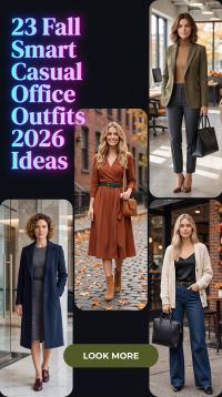 23 Fall Smart Casual Work Outfits for Women 2026 Effortless Office Style Ideas
