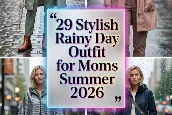 29 Stylish Rainy Day Outfit Ideas for Moms Summer 2026 Comfortable, Chic & Practical Looks