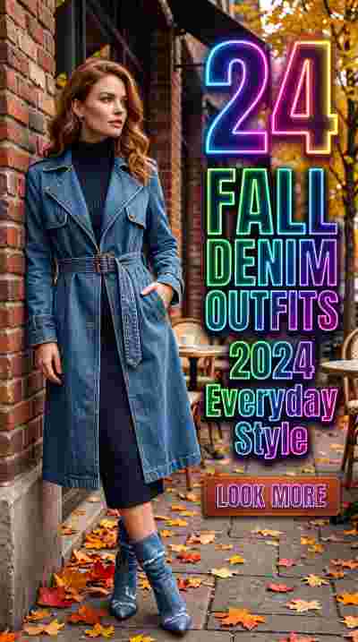 24 Fall Denim Outfits for Women 2026 Effortless Everyday Style
