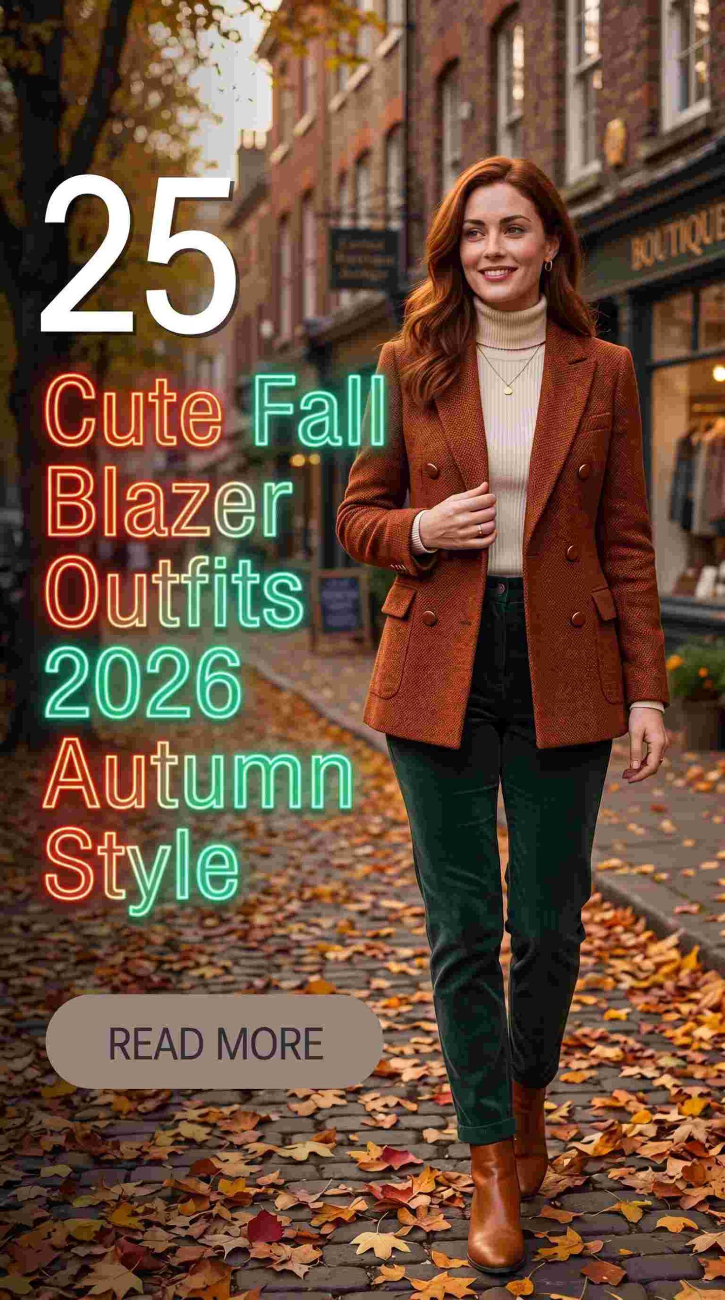 25 Cute Fall Blazer Outfits for Women 2026 Effortlessly Chic Autumn Style