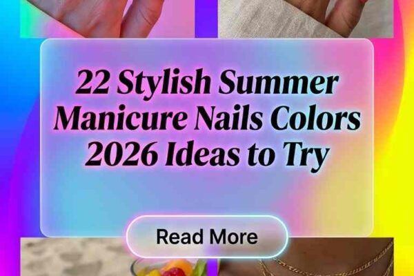 22 Stylish Summer Manicure Colors for Women 2026 Fresh Nail Ideas to Try