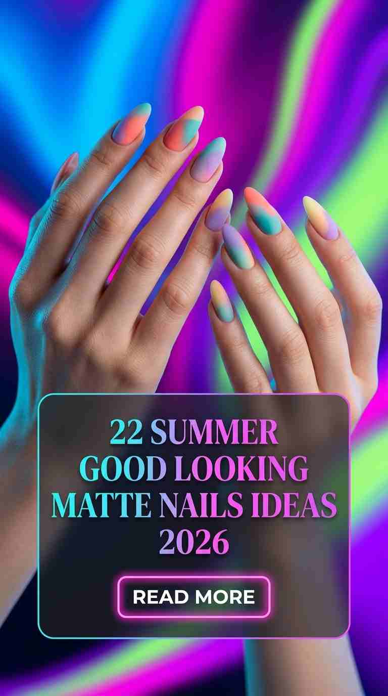 22 Summer Matte Nails for Women 2026 Fresh & Chic Manicure Ideas