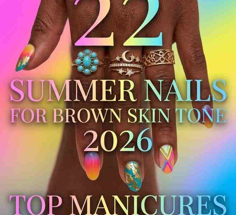 22 Summer Nails for Brown Skin Tone Women 2026 Trending Manicures & Pedicures