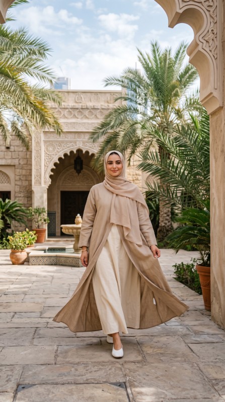 25 Gulf Summer Outfits for Women 2026 Chic & Breathable Modest Fashion Ideas