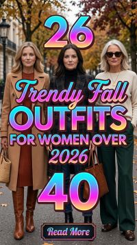 26 Fall Fashion for Women Over 40 2026 Classy, Modern & Effortlessly Chic Style