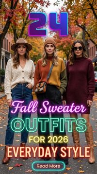 24 Fall Sweater Outfits for Women 2026 Effortlessly Chic Everyday Style