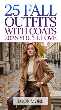 25 Fall Outfits with Coats for Women 2026 Effortlessly Chic Autumn Style