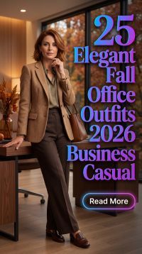 25 Elegant Fall Office Outfits for Women 2026 Effortlessly Chic Work Style Business Casual