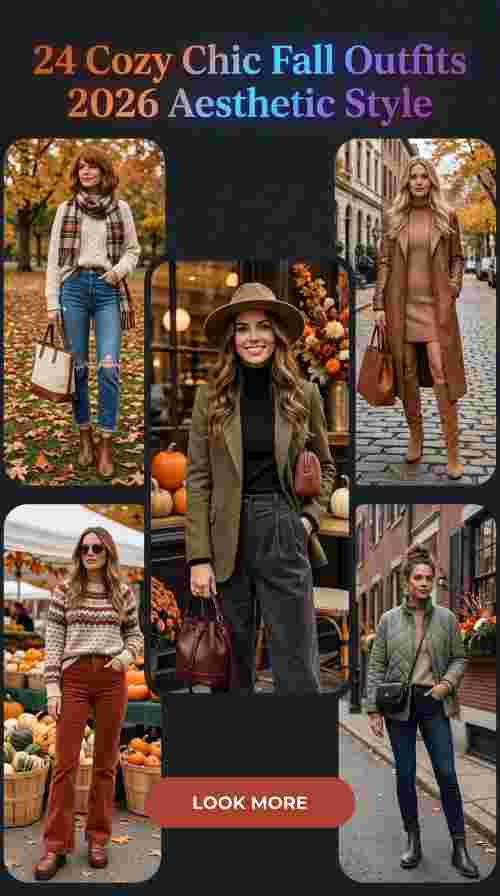 24 Cozy Chic Fall Outfits for Women 2026 Effortless Aesthetic Style