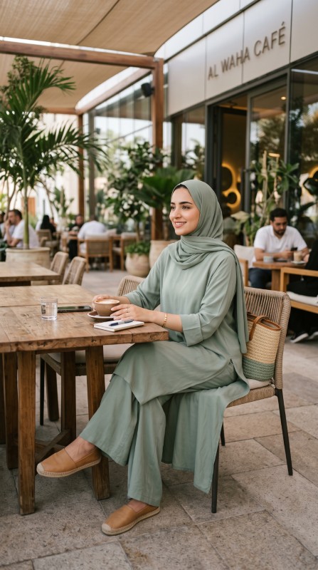 25 Gulf Summer Outfits for Women 2026 Chic & Breathable Modest Fashion Ideas