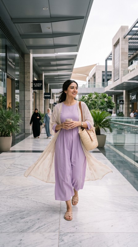 25 Gulf Summer Outfits for Women 2026 Chic & Breathable Modest Fashion Ideas