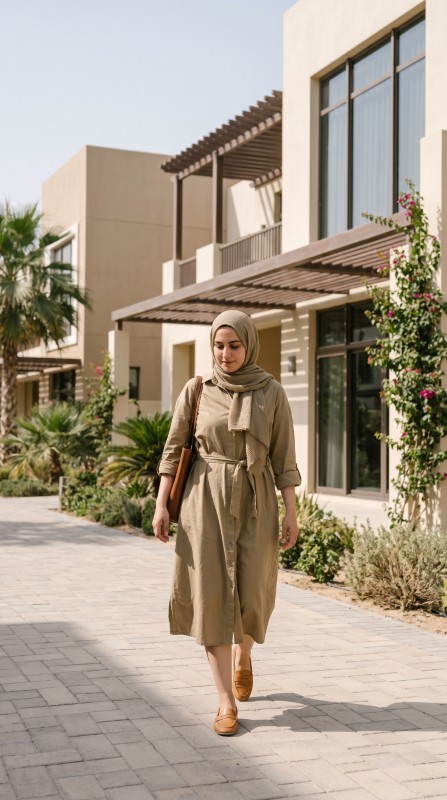 25 Gulf Summer Outfits for Women 2026 Chic & Breathable Modest Fashion Ideas