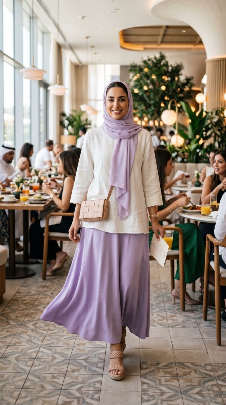25 Gulf Summer Outfits for Women 2026 Chic & Breathable Modest Fashion Ideas