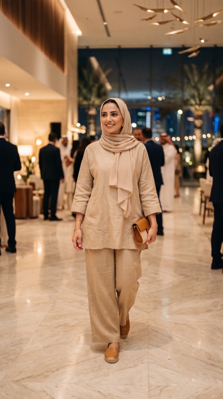 25 Gulf Summer Outfits for Women 2026 Chic & Breathable Modest Fashion Ideas