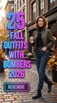 25 Fall Outfits with Bombers for Women 2026 Chic & Effortless Jacket Style Ideas