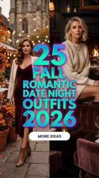 25 Romantic Date Night Outfits for Fall 2026 Chic & Feminine Looks for Women