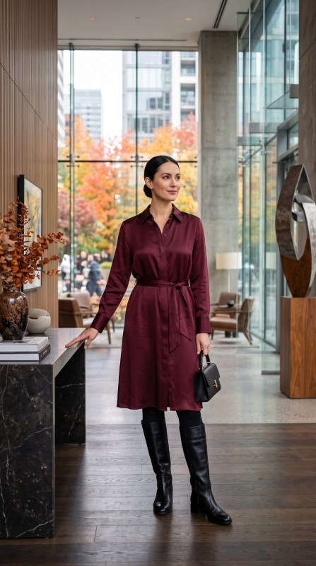 24 Fall Shirt Dress Outfits for Women 2026 Chic & Effortless Seasonal Style Ideas 5 24 Fall Shirt Dress Outfits for Women 2026 Chic & Effortless Seasonal Style Ideas